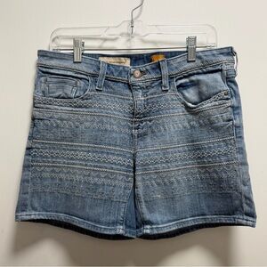 PILCRO AND THE LETTERPRESS Embroidered Denim Jean Shorts Size 30